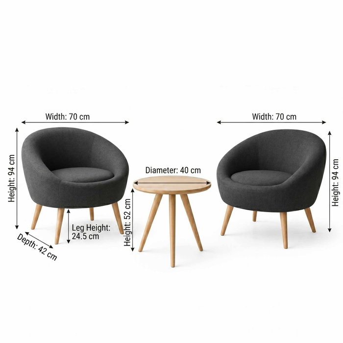 Atelier Del Sofa Cay Seti - Antracita